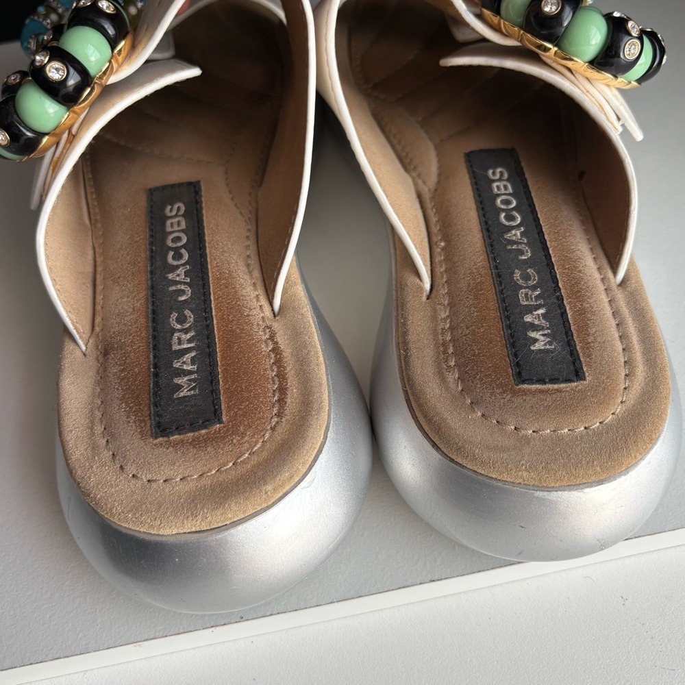 Marc Jacobs Emerson Jeweled Buckle Sandals Slides spring 2018 - Picture 8 of 16
